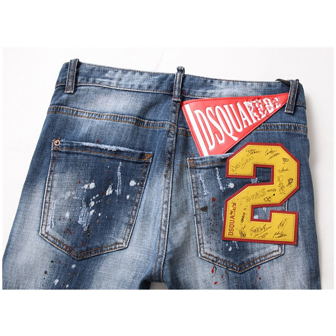 DSQUARED2 badge signature Jeans