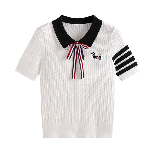 MR.TOM Women Stripe T-shirt