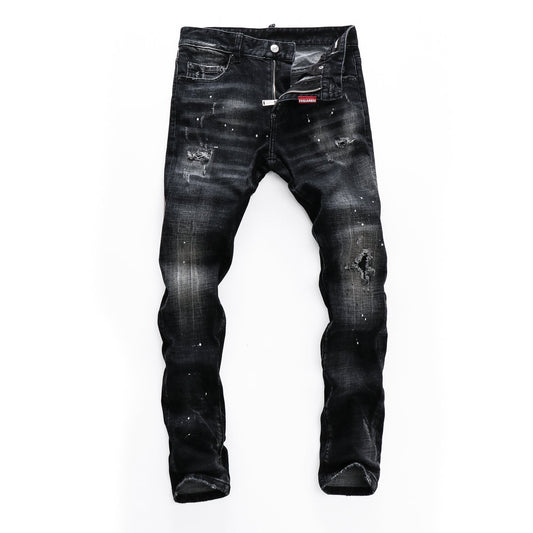 DSQUARED2 Black Ripped Jeans