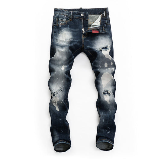 DSQUARED2 Blue Ripped Jeans