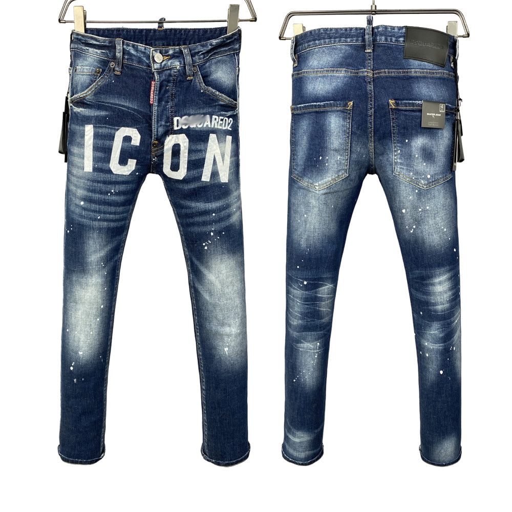 DSQUARED2 Blue Ripped Jeans