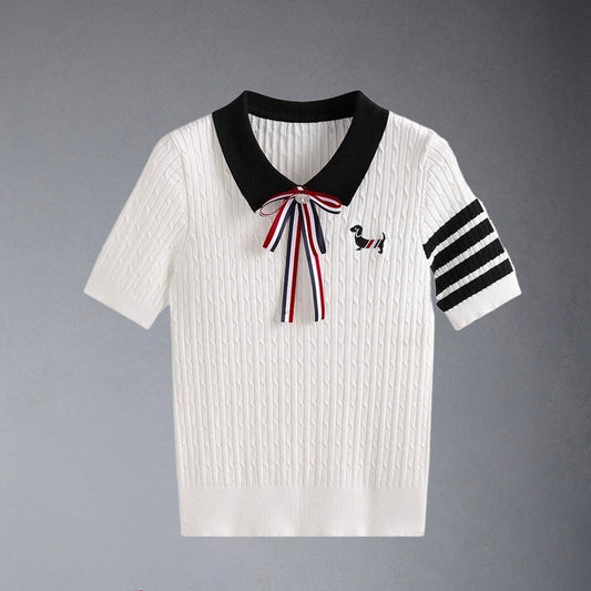 MR.TOM  Women Stripe T-shirt