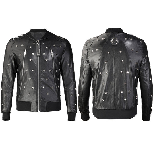 New-Black Cowhide Jacket