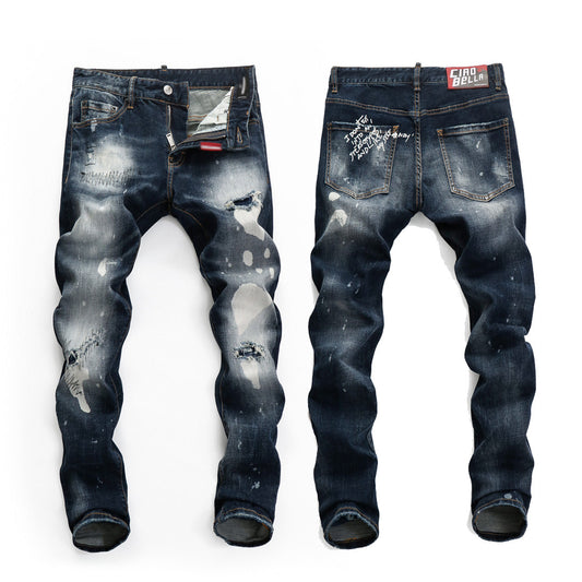 DSQUARED2 Blue Ripped Jeans