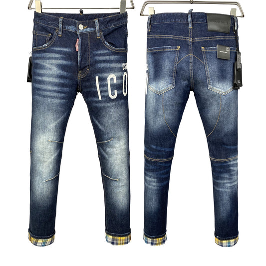 DSQUARED2 Blue Ripped Jeans