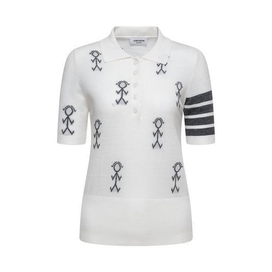 MR.TOM  Women Stickman POLO shirt