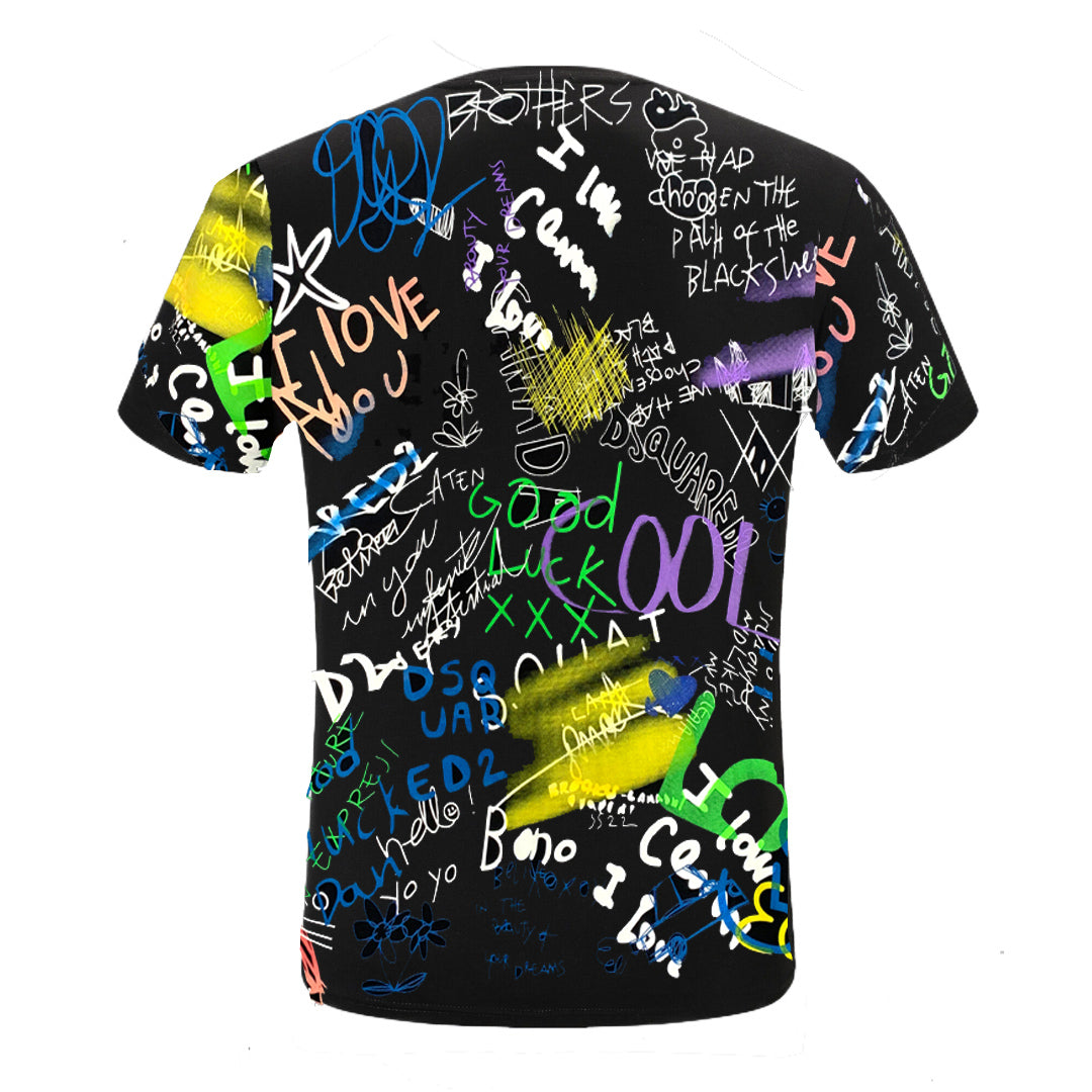 DSQUARED2 2025SS Graffiti T-shirt