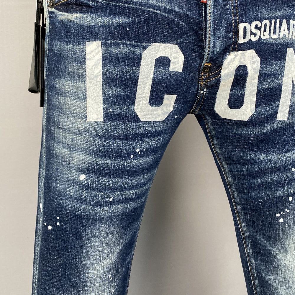 DSQUARED2 Blue Ripped Jeans