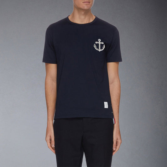MR.TOM Anchor Embroidery  T-shirt